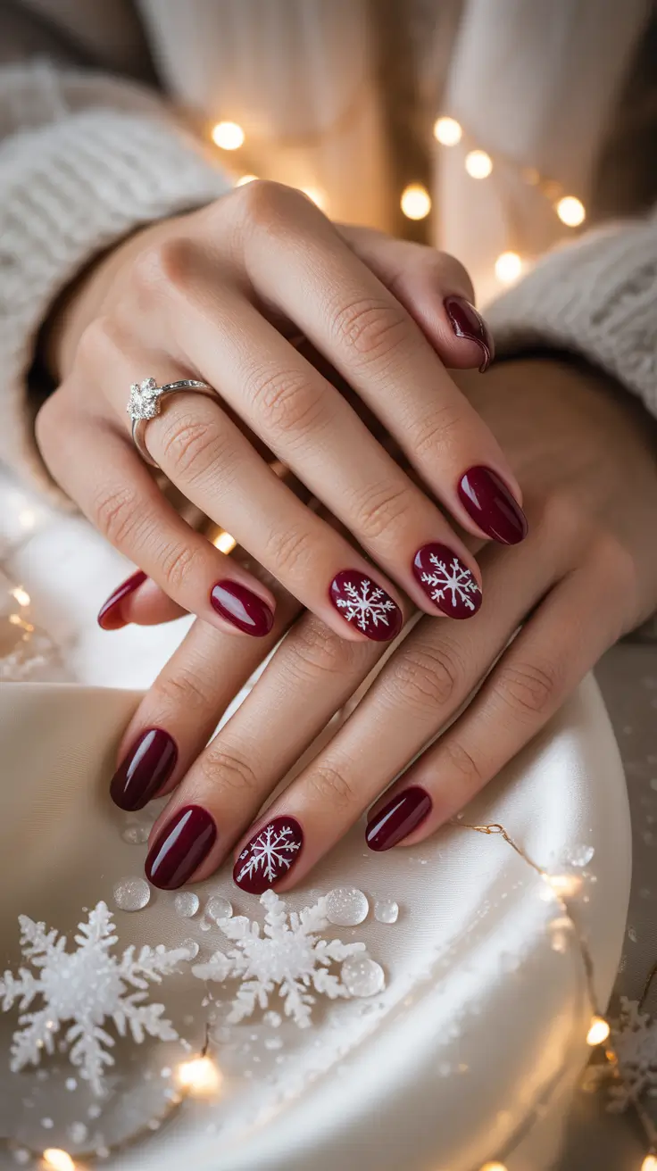 24 идеи зимнего маникюра со снежинками: шикарный, уютный и морозный маникюр 24 идеи зимнего маникюра со снежинками: шикарный, уютный и морозный маникюр