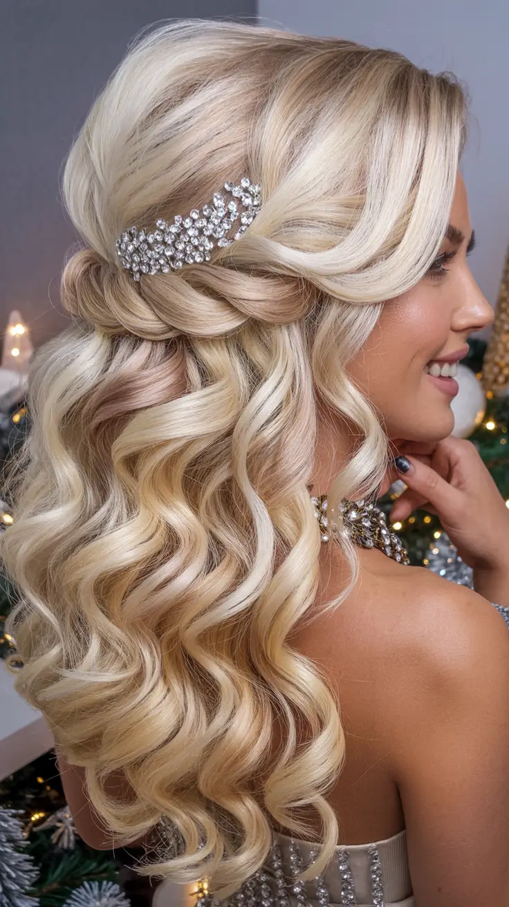 22 идеи причёсок для рождественской вечеринки, которые позволят вам блистать всю ночь 22 идеи причёсок для рождественской вечеринки, которые позволят вам блистать всю ночь