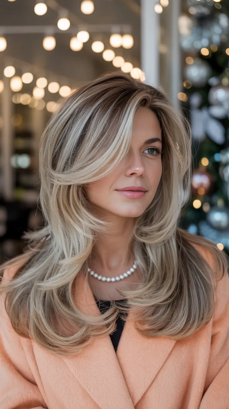 25 идей окрашивания волос в блонд на зиму: от ледяных оттенков до тёплого золотистого сияния