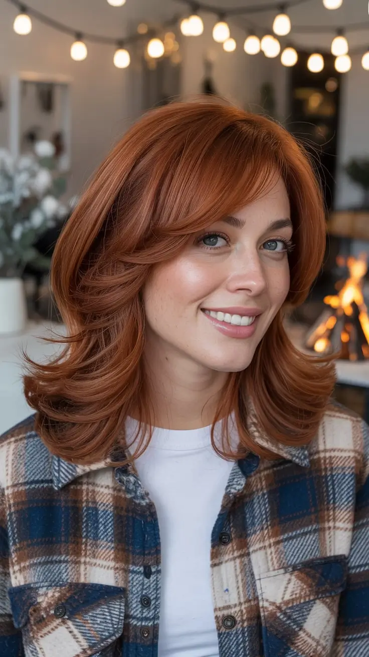 24 идеи для окрашивания волос в рыжий цвет зимой: модные оттенки этого сезона