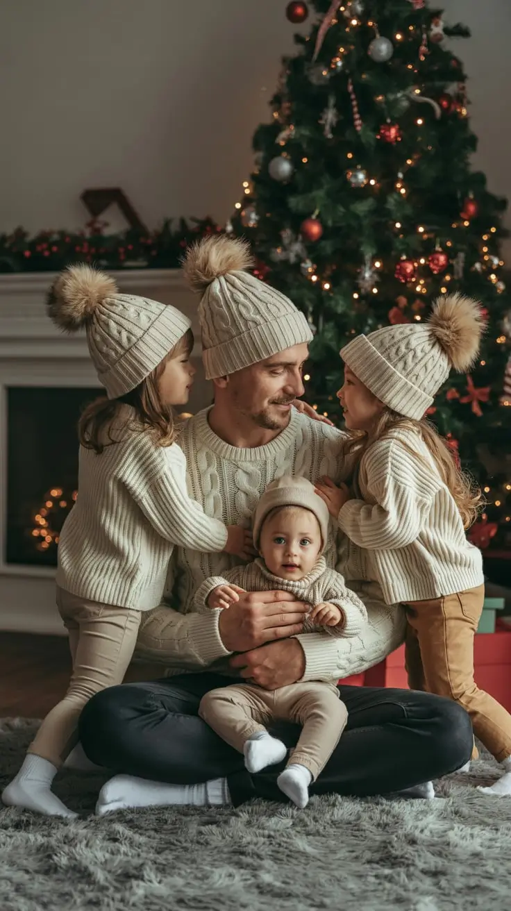 24 образа для семейных фотографий зимой, чтобы сохранить уютные и стильные воспоминания