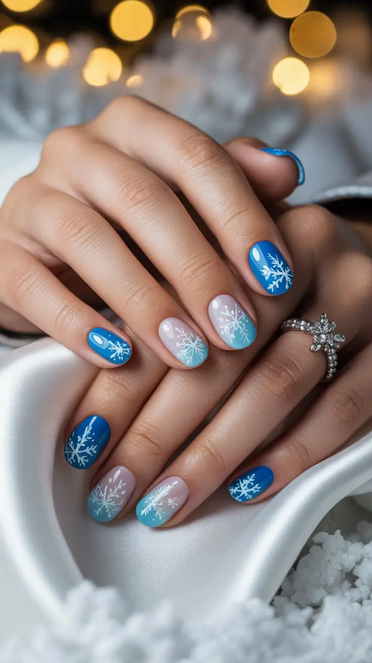 24 идеи зимнего маникюра со снежинками: шикарный, уютный и морозный маникюр 24 идеи зимнего маникюра со снежинками: шикарный, уютный и морозный маникюр