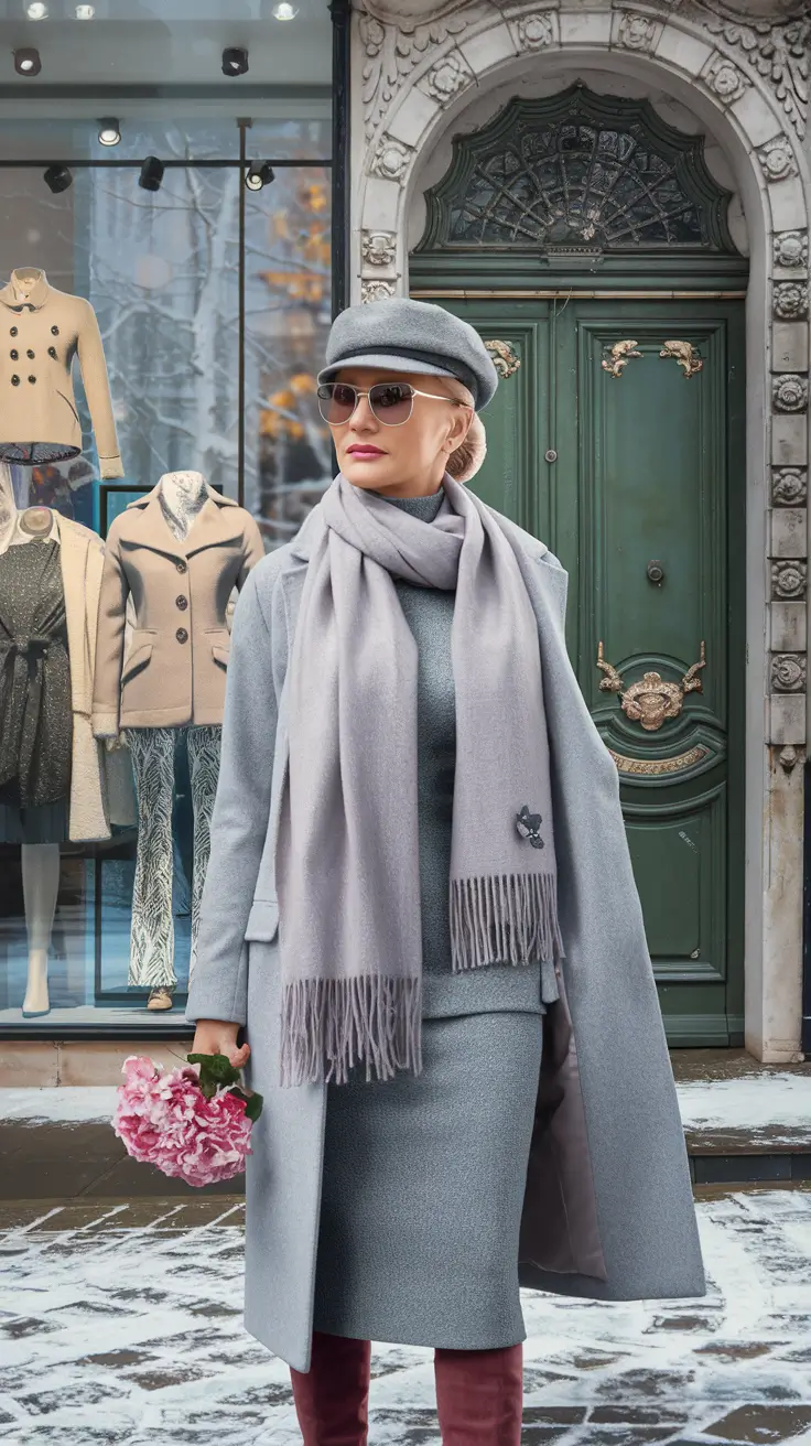 22 образа для женщин старше 50 лет — зима: оставайтесь стильными и не мёрзните