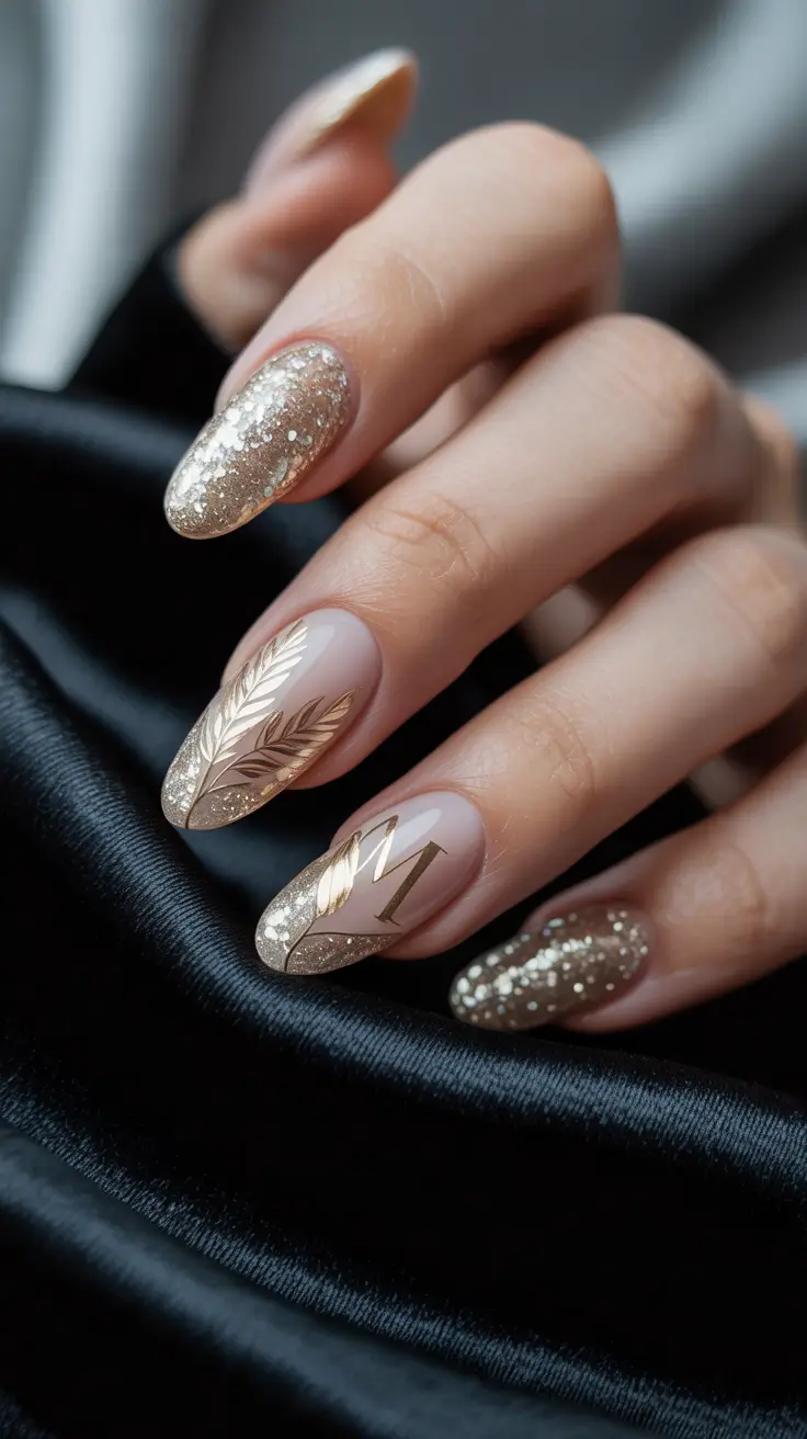 21 модный осенний маникюр в стиле «миндаль» для стильного сезонного маникюра