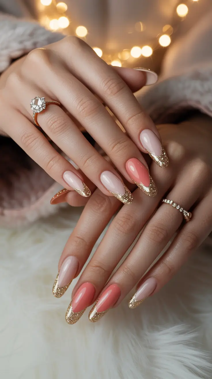 25 идей зимнего французского маникюра: стильный, современный маникюр в морозных тонах