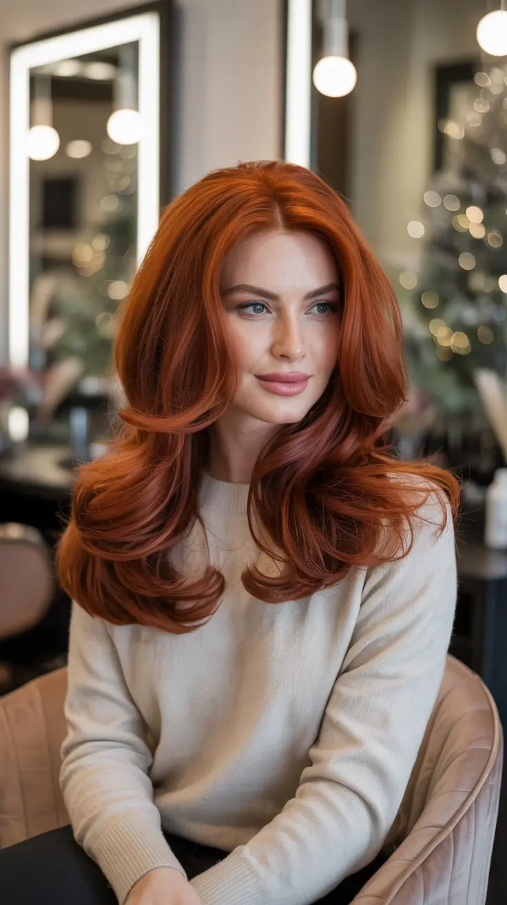 24 идеи для окрашивания волос в рыжий цвет зимой: модные оттенки этого сезона