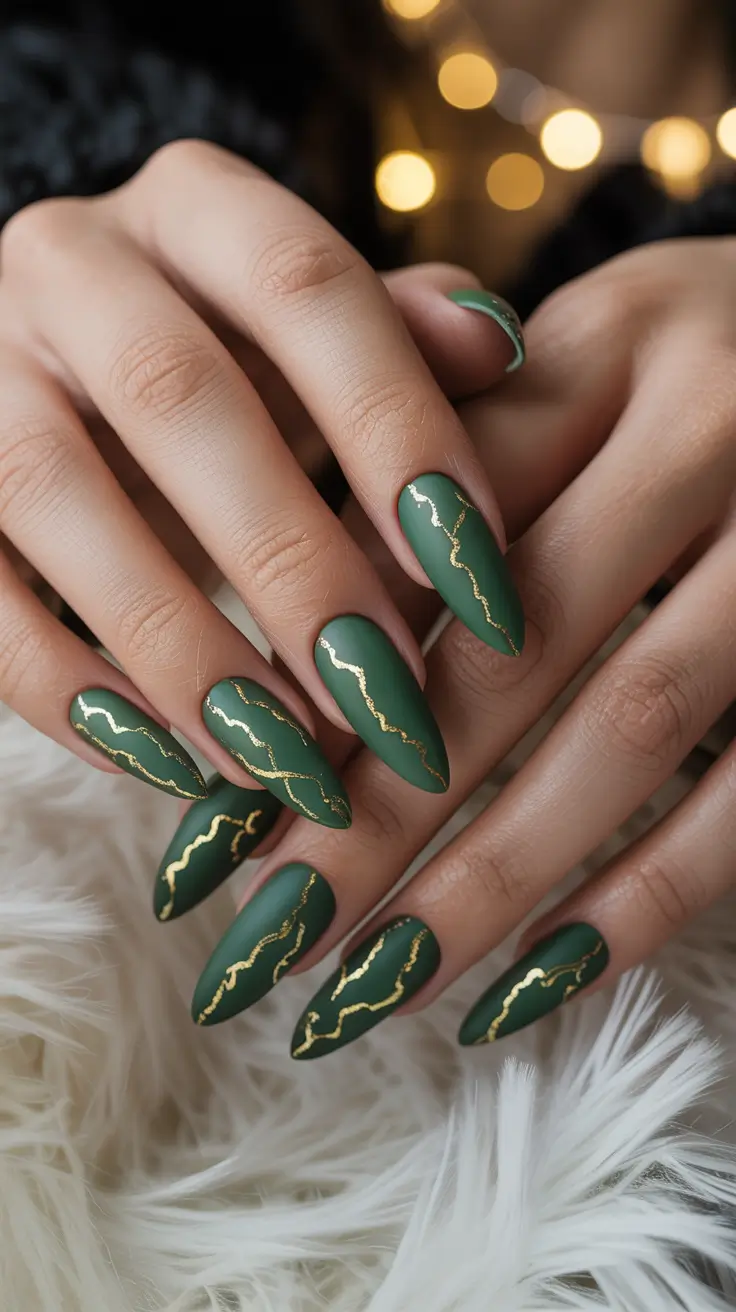 24 зимних миндальных маникюра: модные и элегантные дизайны для холодного времени года