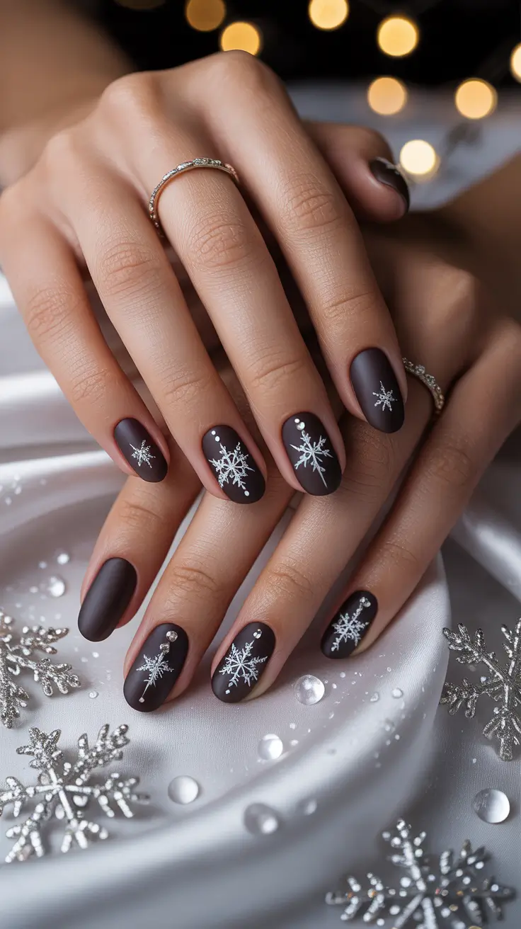 24 идеи зимнего маникюра со снежинками: шикарный, уютный и морозный маникюр 24 идеи зимнего маникюра со снежинками: шикарный, уютный и морозный маникюр