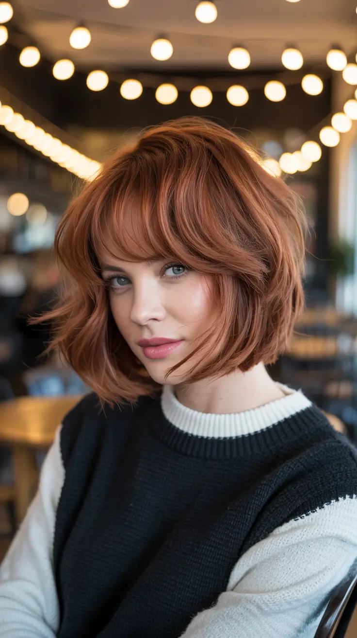 22 идеи зимних стрижек для круглого лица, которые освежат ваш образ