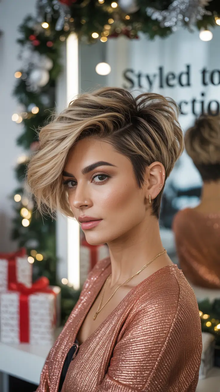 25 идей зимних стрижек пикси для стильных коротких причёсок