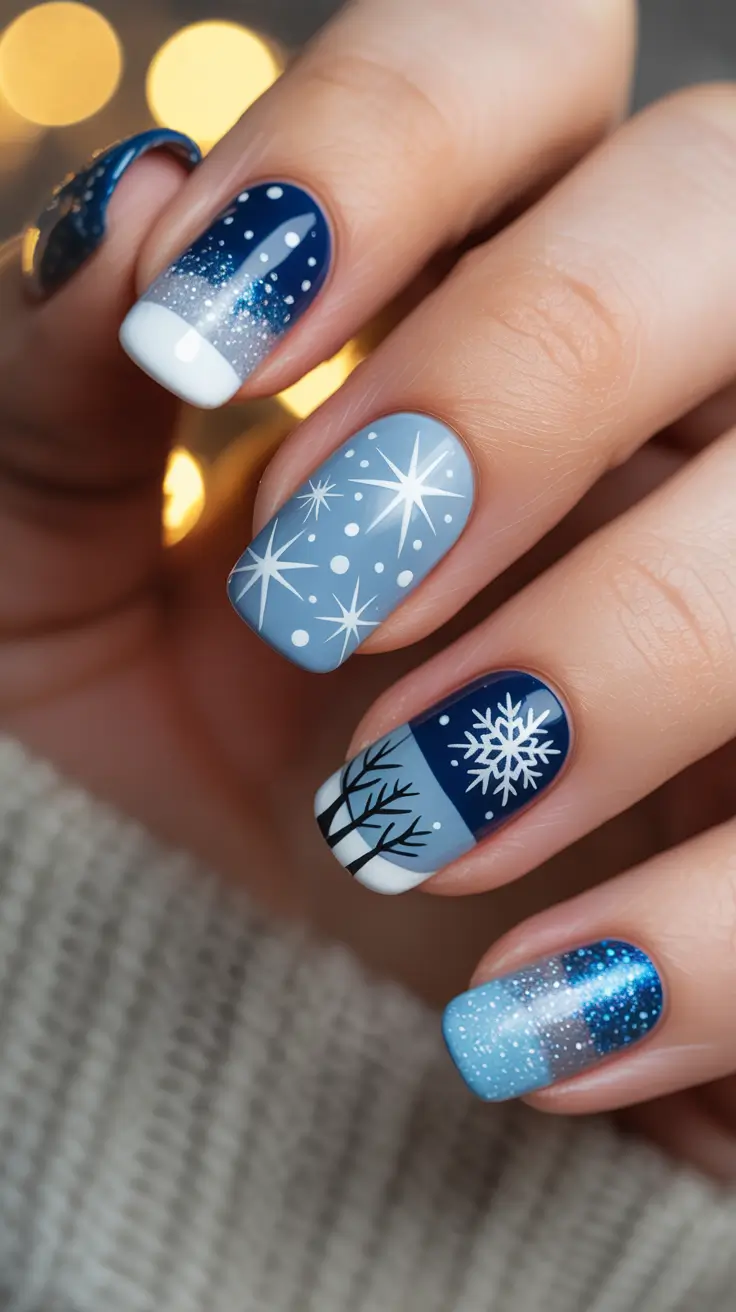 25 идей зимнего маникюра 25 идей зимнего маникюра