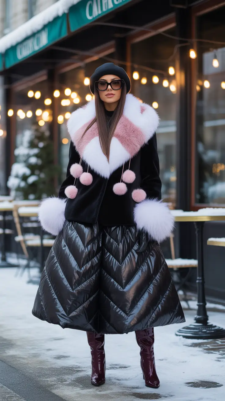 24 стильных варианта зимних нарядов