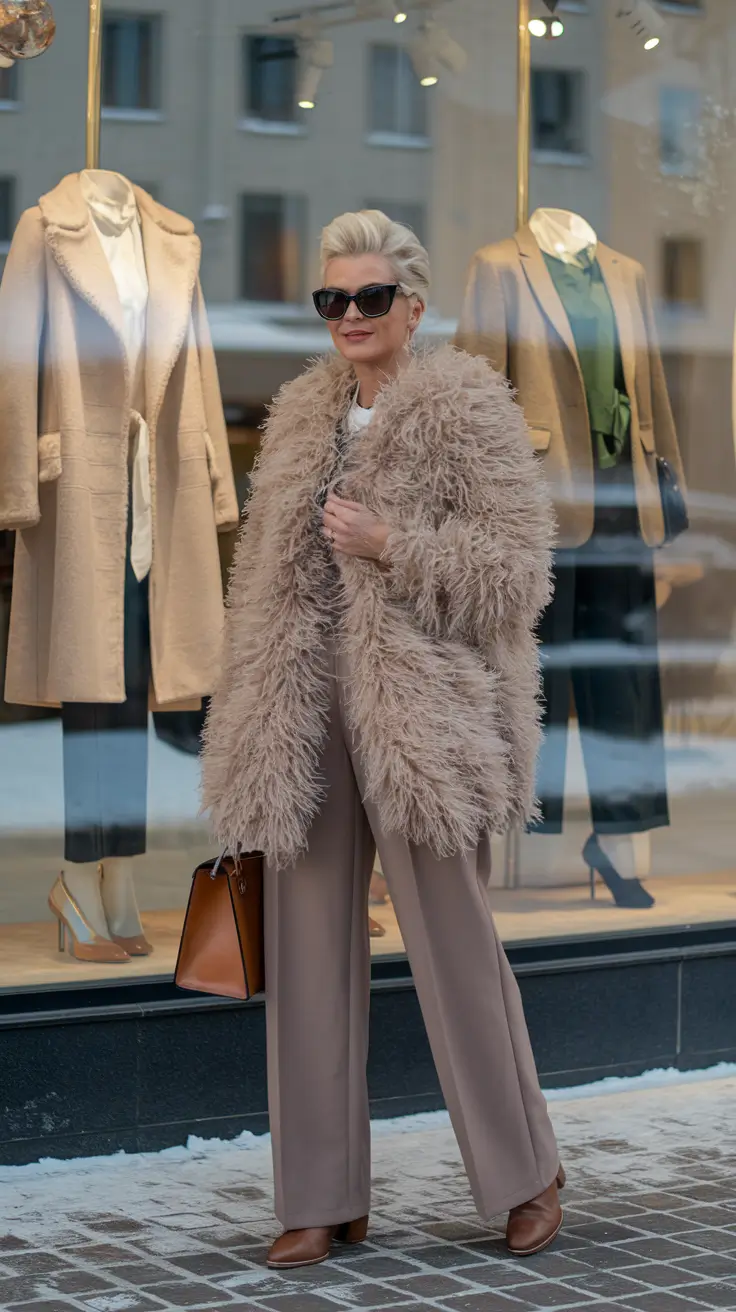 22 образа для женщин старше 50 лет — зима: оставайтесь стильными и не мёрзните