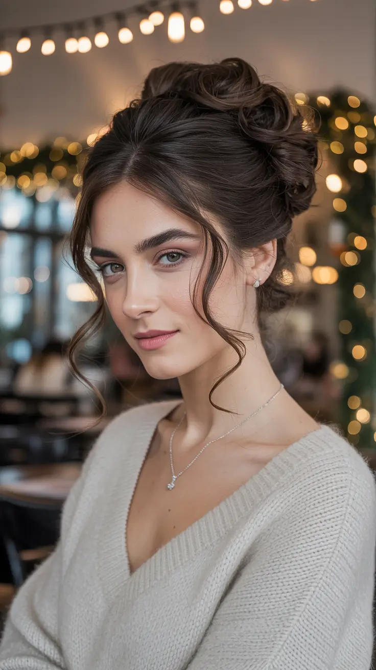 21 идея элегантных зимних причёсо