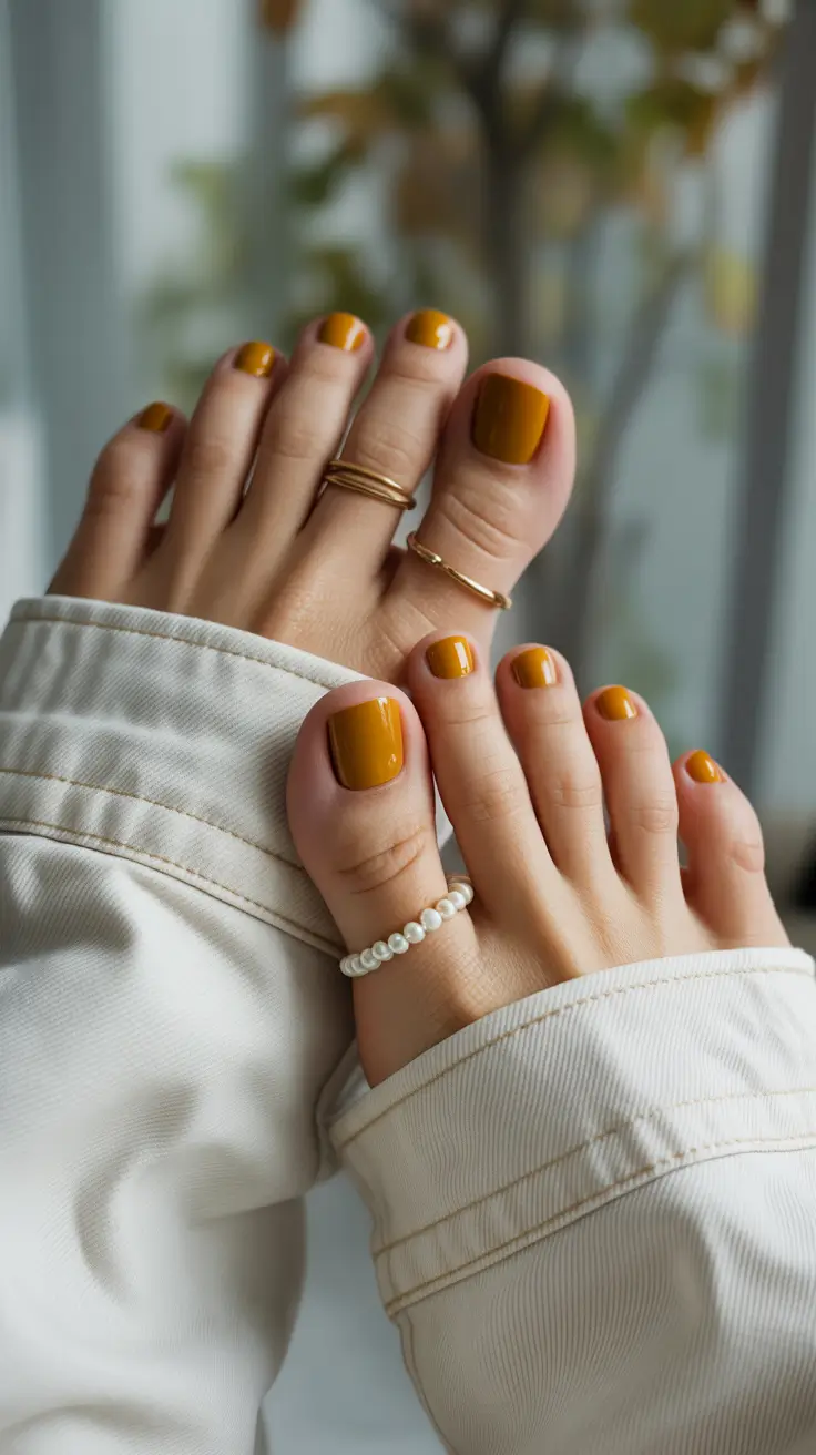 25 стильных осенних оттенков для педикюра