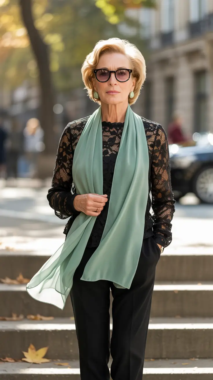 25 стильных осенних образов для женщин старше 60 лет