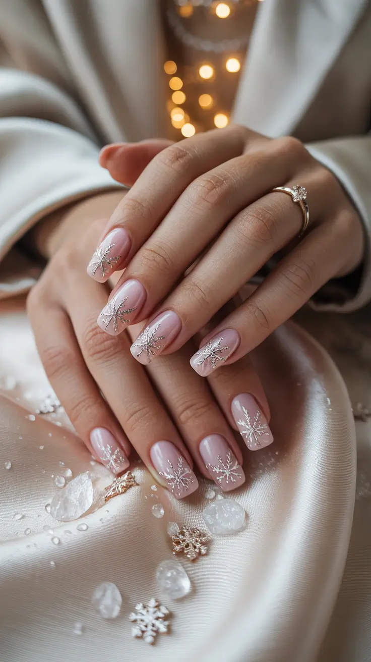 24 идеи зимнего маникюра со снежинками: шикарный, уютный и морозный маникюр 24 идеи зимнего маникюра со снежинками: шикарный, уютный и морозный маникюр