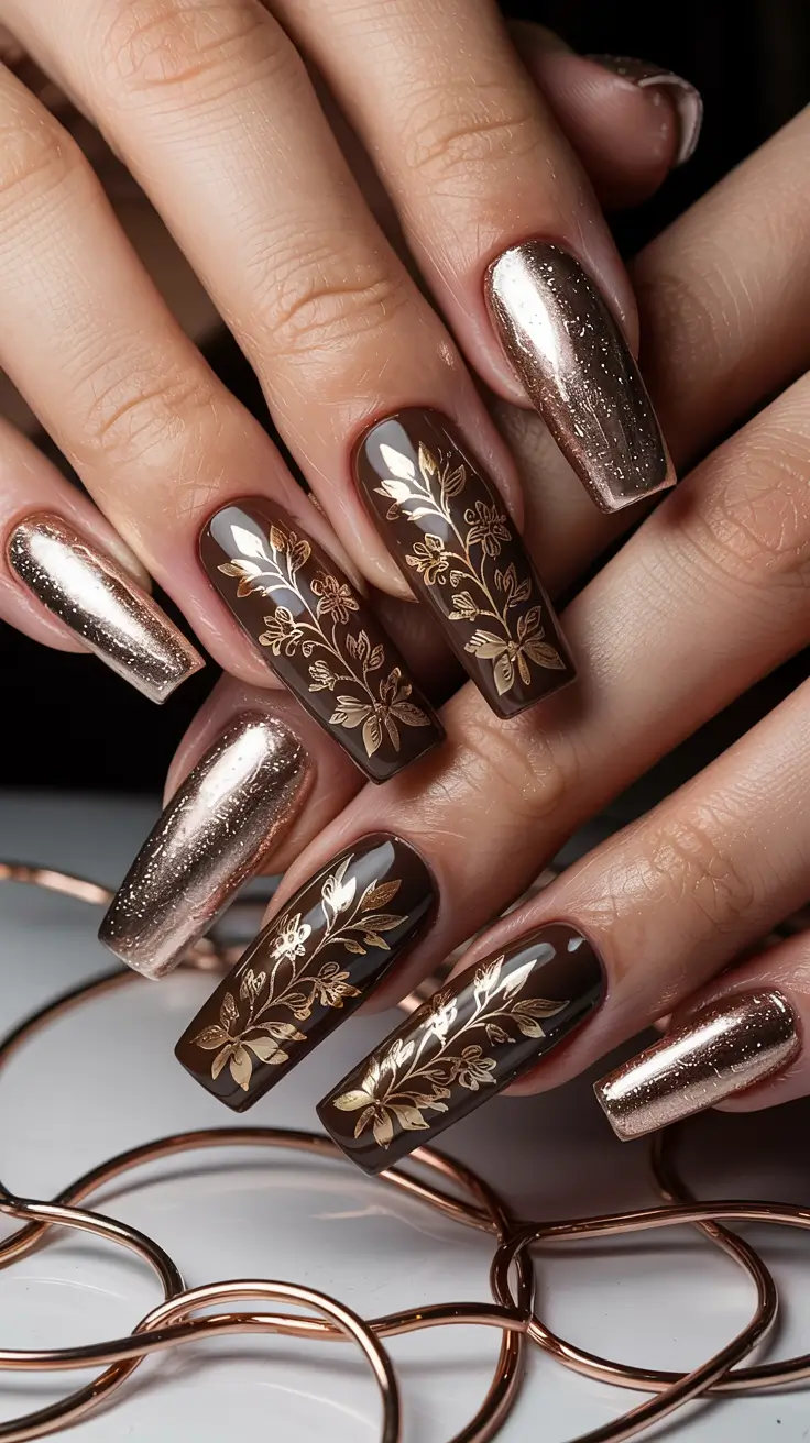 25 идей для осеннего маникюра в форме балерины