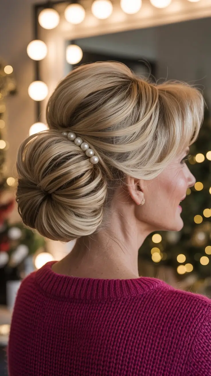 25 зимних причёсок и цветов волос для женщин старше 50