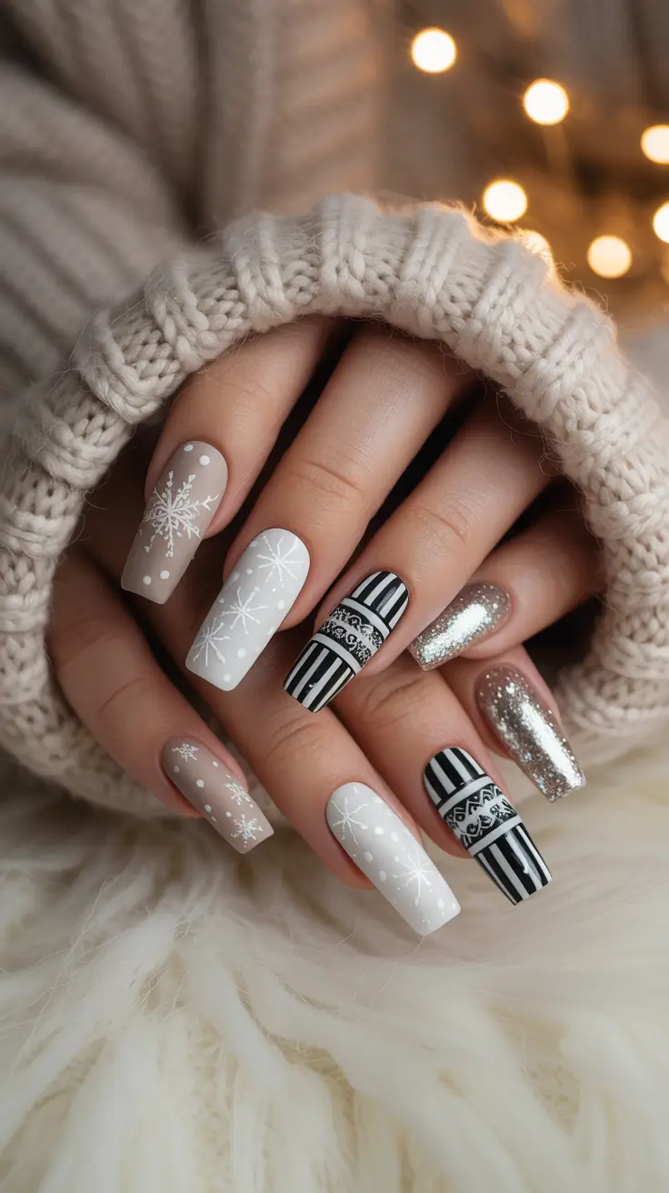25 идей зимнего маникюра 25 идей зимнего маникюра