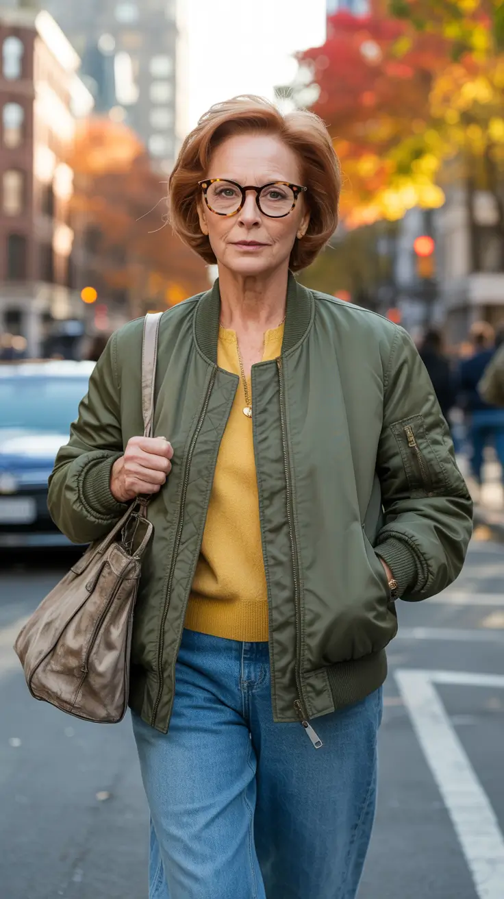 25 стильных осенних образов для женщин старше 60 лет