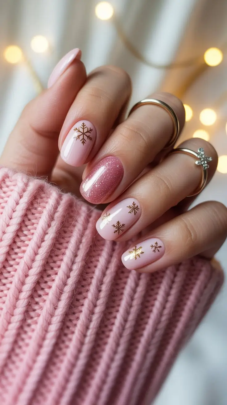 25 идей для розового рождественского маникюра: праздничный, стильный и полностью соответствующий трендам 25 идей для розового рождественского маникюра: праздничный, стильный и полностью соответствующий трендам