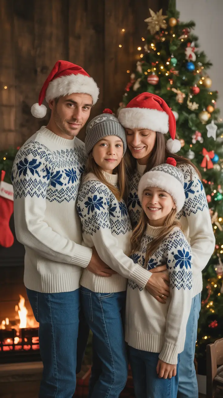 24 образа для семейных фотографий зимой, чтобы сохранить уютные и стильные воспоминания