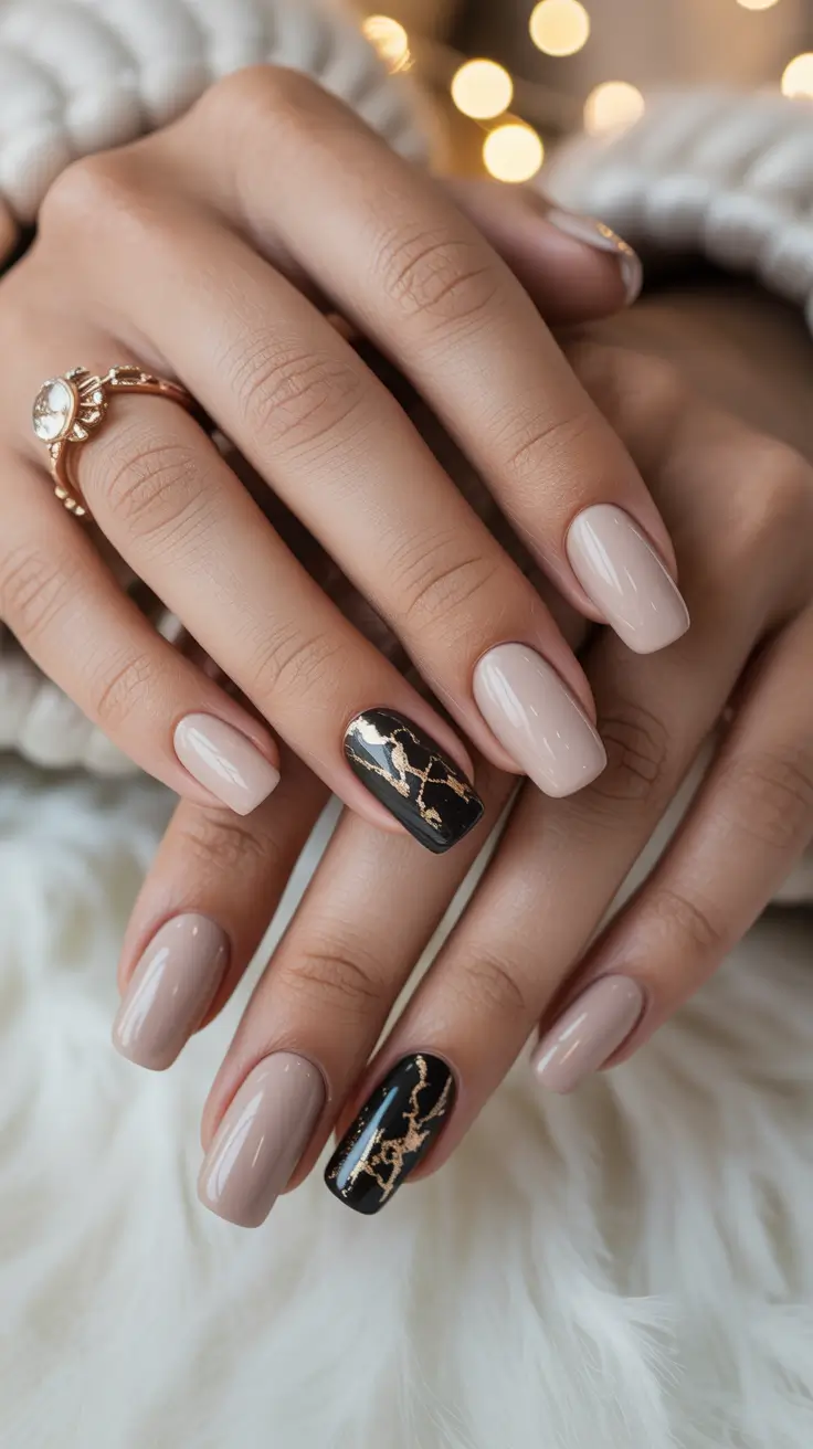 24 идеи нейтрального зимнего маникюра для элегантного образа в холодное время года