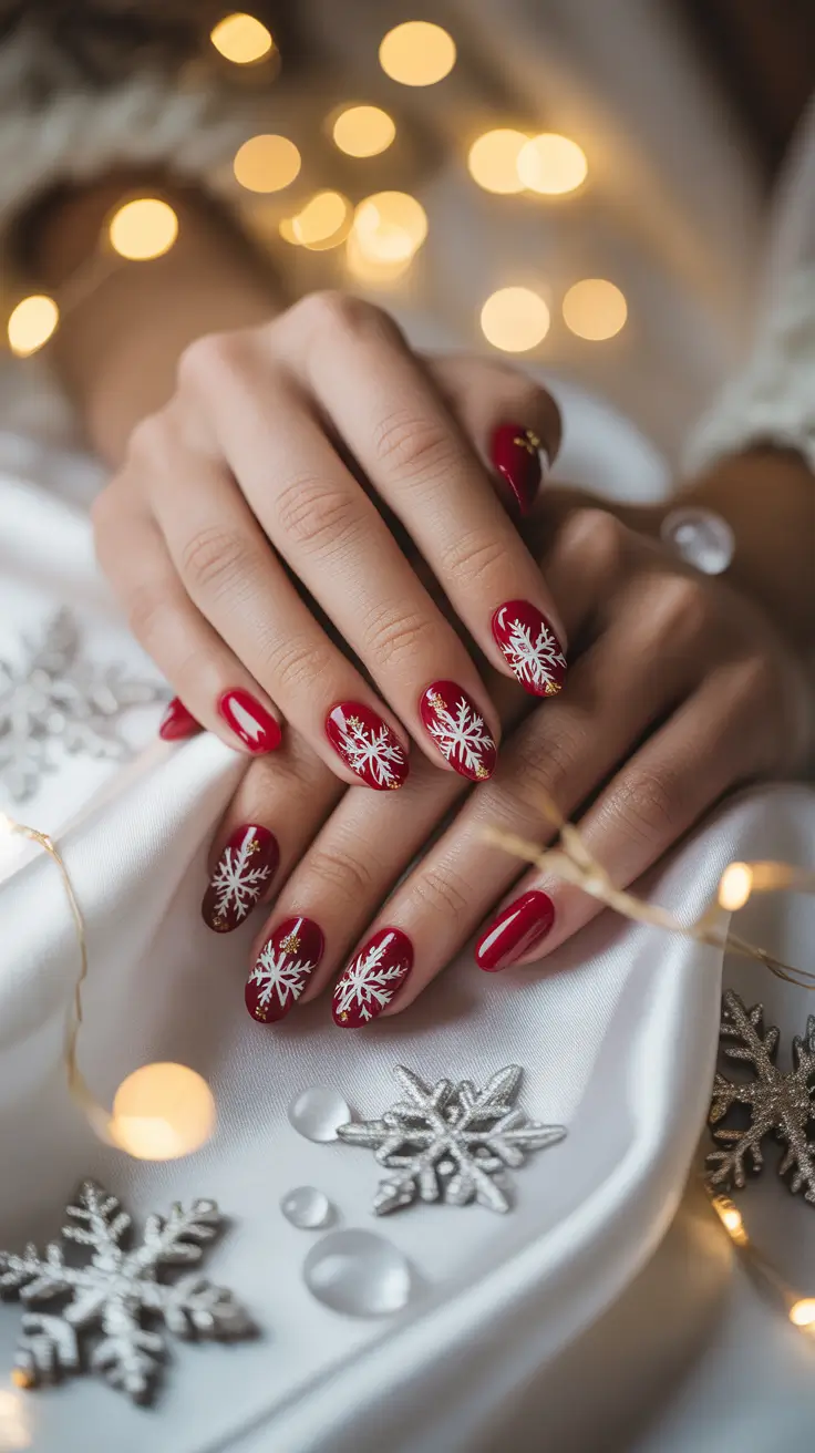 24 идеи зимнего маникюра со снежинками: шикарный, уютный и морозный маникюр 24 идеи зимнего маникюра со снежинками: шикарный, уютный и морозный маникюр