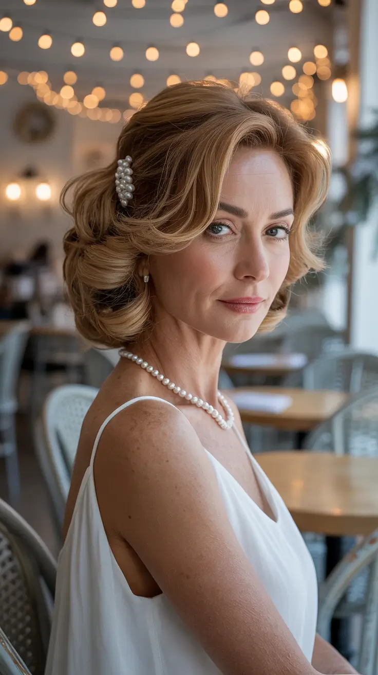 25 зимних причёсок и цветов волос для женщин старше 50