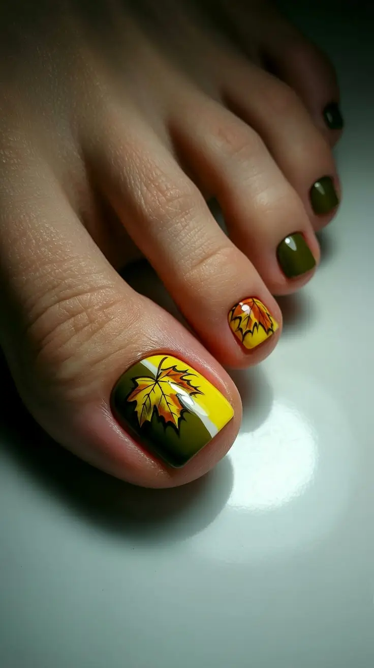 25 стильных осенних оттенков для педикюра