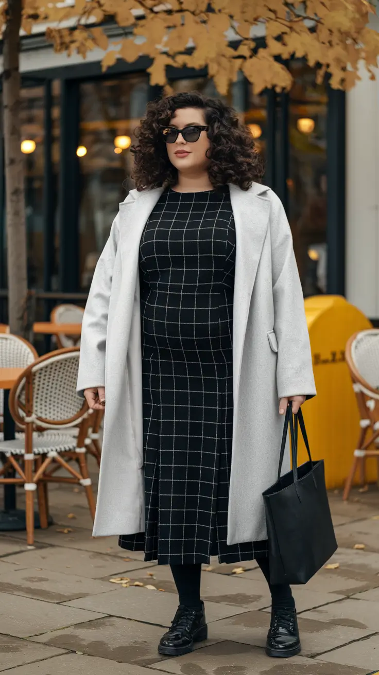 22 идеи осеннего модного гардероба больших размеров, которые выглядят непринуждённо и шикарно