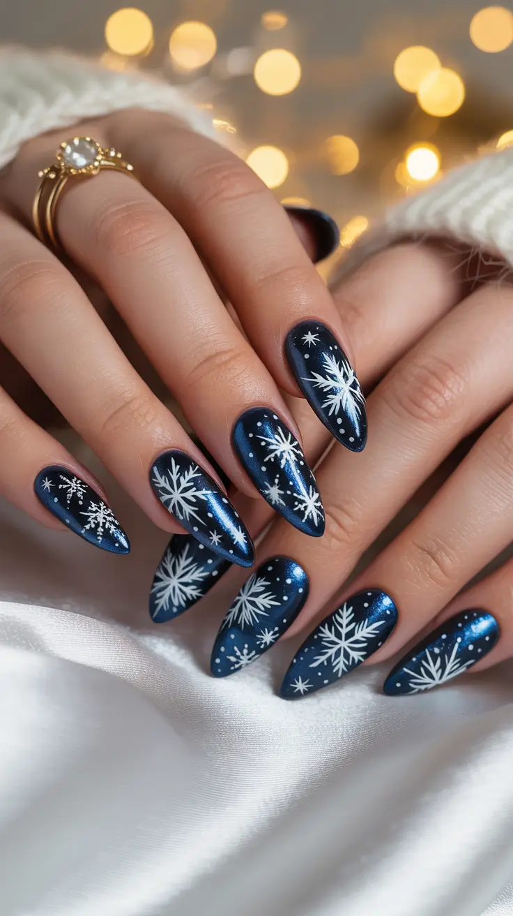 24 идеи зимнего маникюра со снежинками: шикарный, уютный и морозный маникюр 24 идеи зимнего маникюра со снежинками: шикарный, уютный и морозный маникюр