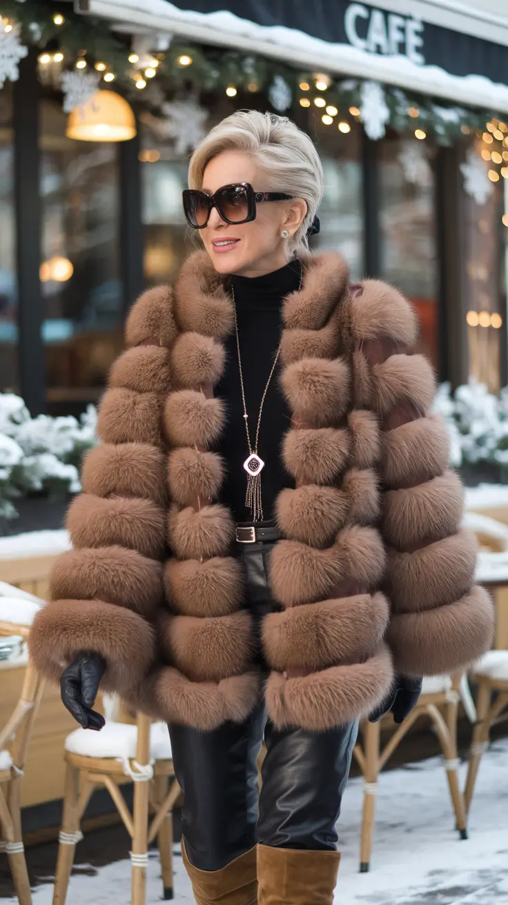 22 образа для женщин старше 50 лет — зима: оставайтесь стильными и не мёрзните