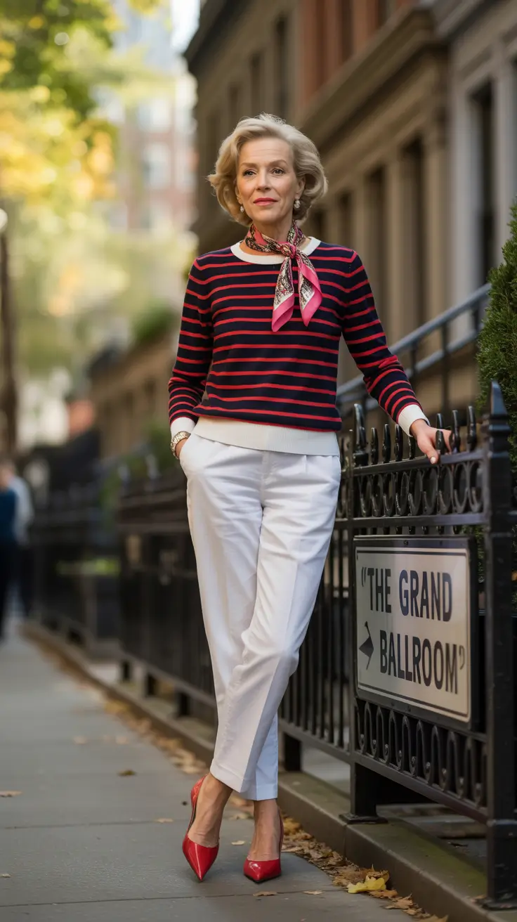 25 стильных осенних образов для женщин старше 60 лет