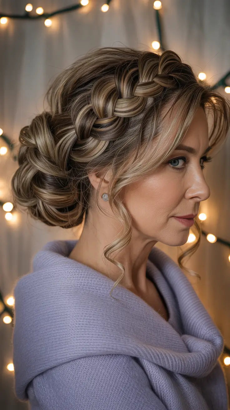 25 зимних причёсок и цветов волос для женщин старше 50