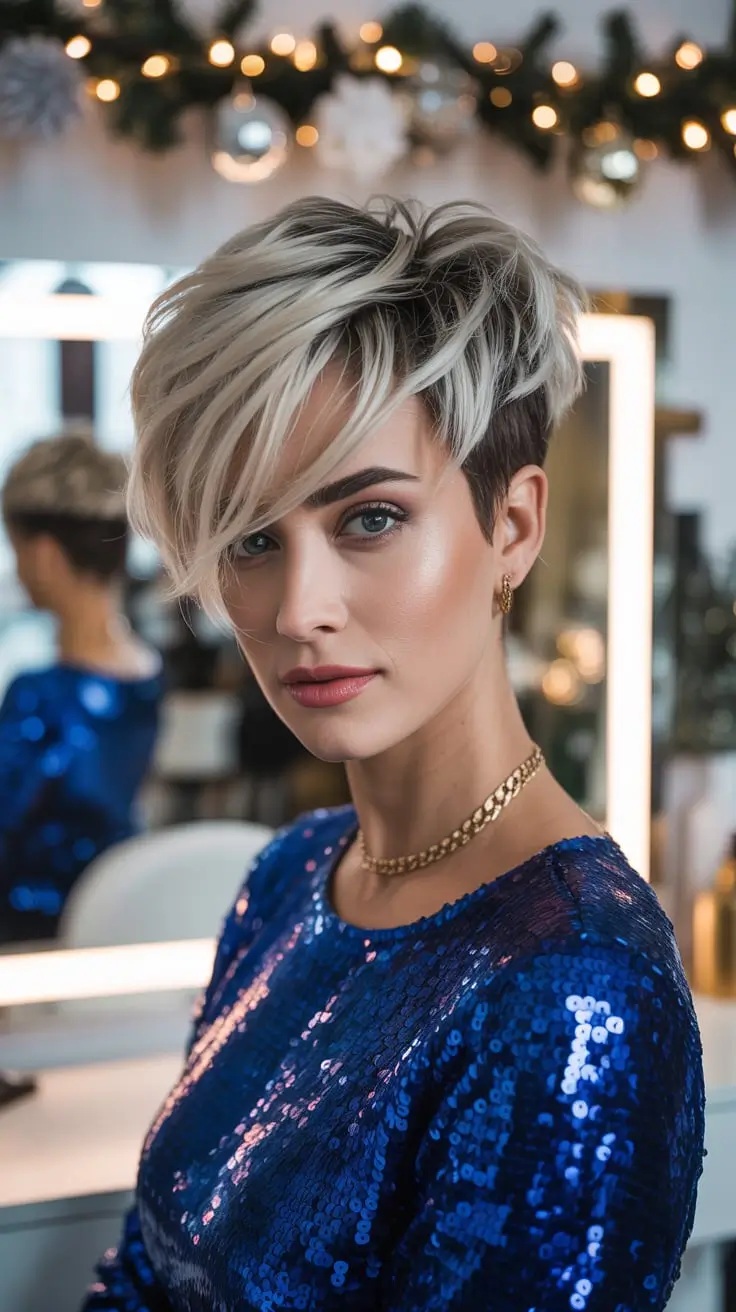 25 идей зимних стрижек пикси для стильных коротких причёсок