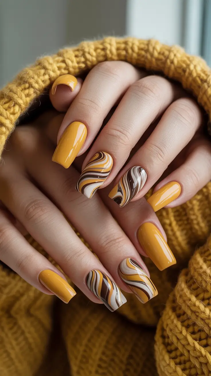 25 стильных осенне-зимних вариантов маникюра для уютных и элегантных сезонных образов