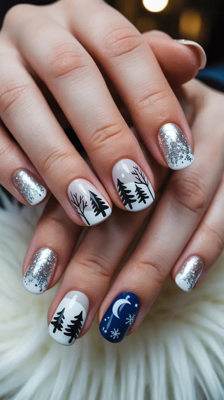 25 зимних идей для акрилового маникюра: потрясающий сезонный маникюр 25 зимних идей для акрилового маникюра: потрясающий сезонный маникюр