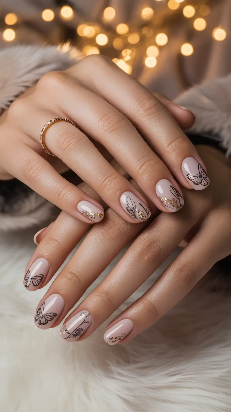 24 идеи нейтрального зимнего маникюра для элегантного образа в холодное время года