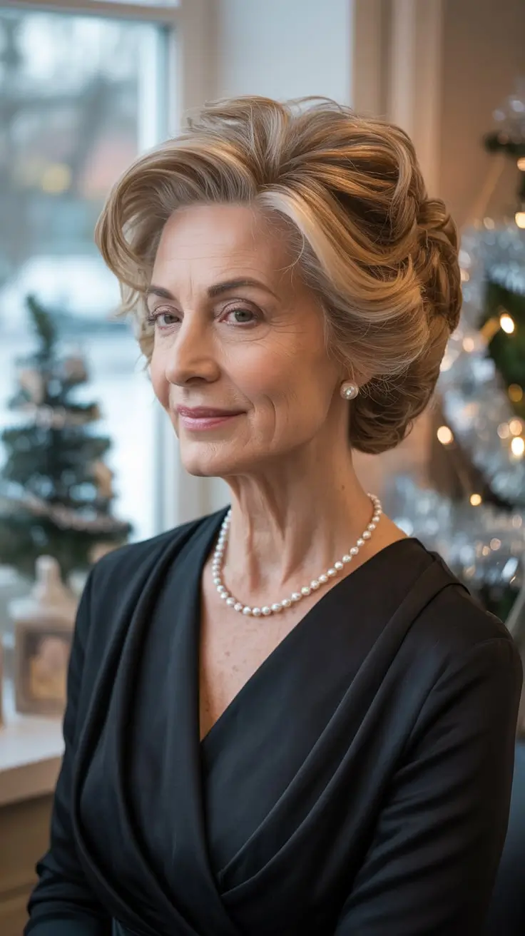 23 стрижки и цвета волос для женщин старше 60 лет, которые выглядят элегантно зимой