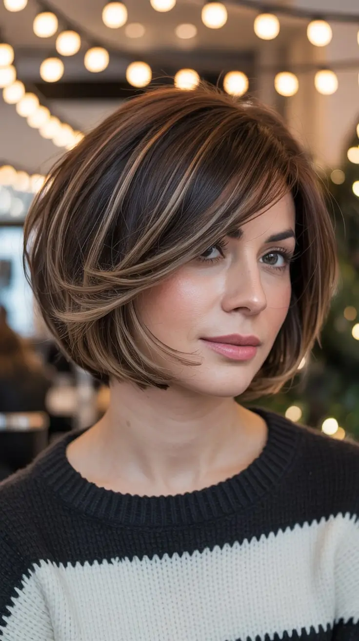 22 идеи зимних стрижек для круглого лица, которые освежат ваш образ