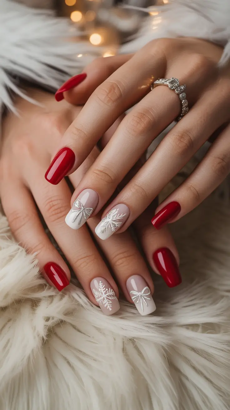 24 идеи зимнего маникюра со снежинками: шикарный, уютный и морозный маникюр 24 идеи зимнего маникюра со снежинками: шикарный, уютный и морозный маникюр