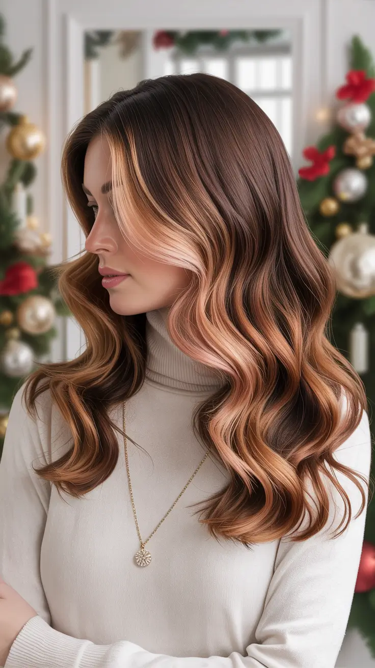 25 идей окрашивания волос в тёмные оттенки на зиму, которые освежат ваш образ