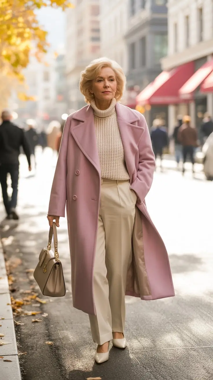 25 стильных осенних образов для женщин старше 60 лет