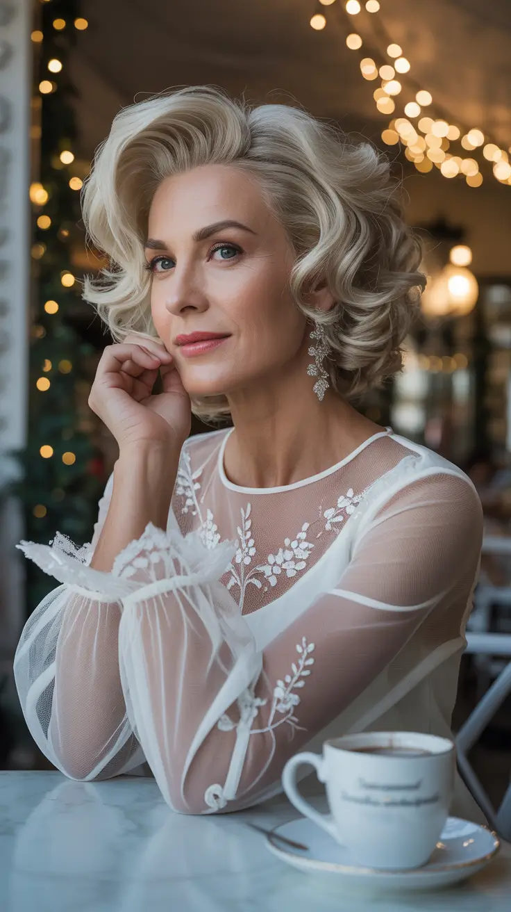 24 зимние причёски и цвета для женщин старше 40