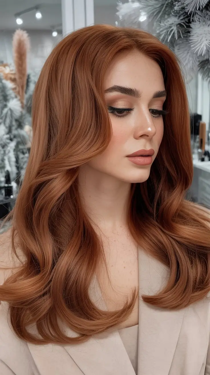 24 идеи для окрашивания волос в рыжий цвет зимой: модные оттенки этого сезона