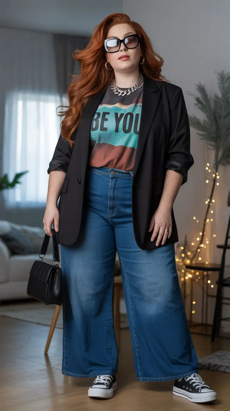 25 идей зимних нарядов для полных женщин в шикарном и уютном стиле