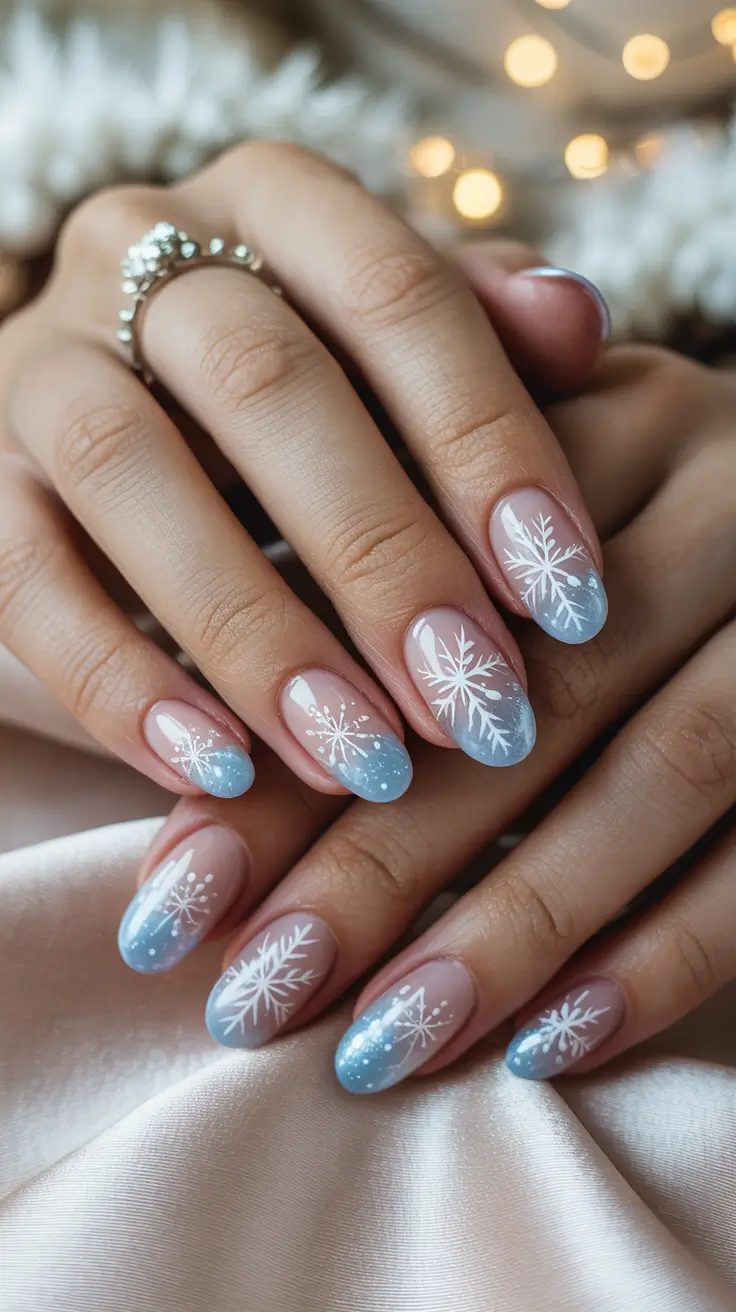 24 идеи зимнего маникюра со снежинками: шикарный, уютный и морозный маникюр 24 идеи зимнего маникюра со снежинками: шикарный, уютный и морозный маникюр