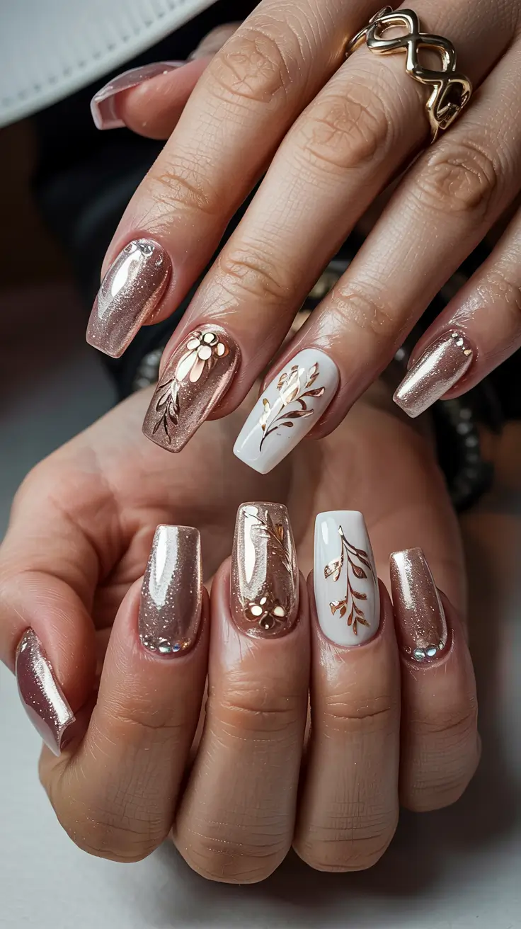 25 идей для осеннего маникюра в форме балерины